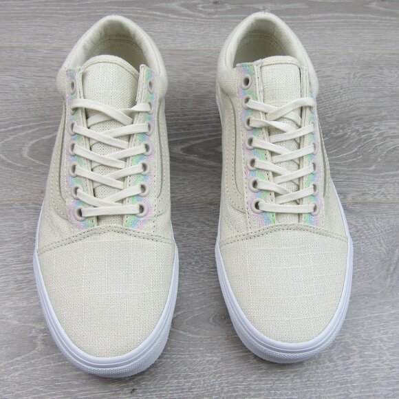 Vans Old Skool Linen Turtledove Mens Size 6.5 / Womens Size 8 NEW - Picture 6 of 14
